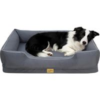 BingoPaw Large Dog Bed Soft Calming Sleeping Couch Washable for Large Medium Small Dogs - Grey Large 94.5x67x19.5cm