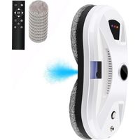 Robot Nettoyeur Vitres, 5600Pa Robot Laveur de Vitre avec Fonction Pulvérisateur Trois Modes de Nettoyage, Laveur de Vitre Automatique avec Télécommande, pour Toutes Les Surfaces Lisses
