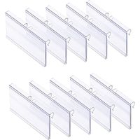 Étiquettes adhésives transparentes 80x42mm pour rayonnage, supports pour étiquettes de prix sur grilles et présentoirs