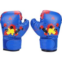Gants de boxe enfants bleus - Entraînement combat pour filles et garçons