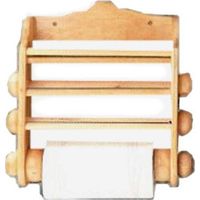 Portarotolo Legno Lusso Rotoli 3 Noce Calder