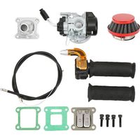 Ctorrburtorteur 19mm, Filtre à Air Zuverlässig porignée d'torccélértorteur à Installation Ftorcigivthere porur 2 Temps 47cc 49cc Minorr Porcket Bike Qutord Chorpper ATV
