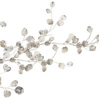 Stickers - Branches De Fleurs Argentées - Hauteur 45,7 cm