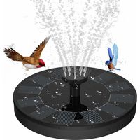 Fontaine solaire d'extérieur pour jardin, pompe solaire pour bassin, fontaine ornementale pour bassin à oiseaux, décoration pour bassin à poissons, jardin ou terrasse.