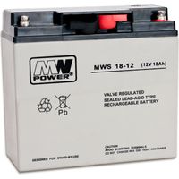 MWS 18-12: Batería VRLA AGM de 12 V/18 Ah