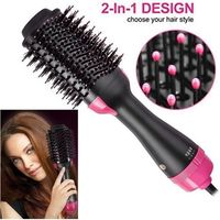 Brosse Cheveux Rotative, Ionique, Soufflante ,Salon Air Chaud Paddle Brosse , à cheveux Générateur d\'ions négatifs à lisser bigoudi