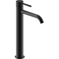 Grifo mezclador para lavabo de caño alto PAINI Cox Slim, negro mate