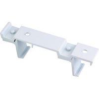 Support Plafond 24 x 16 mm - Double - Démontable Blanc - Vendu par 1