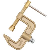 Welding earth clamp, 500 A Type G brass earth clamp, 43 mm jaw width for TIG welding machines