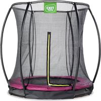 EXIT Silhouette Ground Trampoline 6ft with Safety Net – Pink