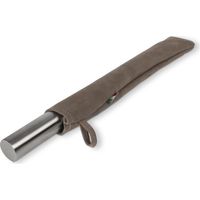 INOXLM Mattarello in Acciaio Inox per Pasta di Zucchero impasti Cucina Pane Pizza Dolci Torte (Custodia Tortora)