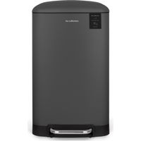 Les Collectors Cubo de cocina de pedal Acero inoxidable n°731 Capacidad 30 L, Gris