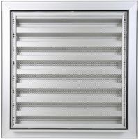 RENSON F1 rejilla de pared anodizado plata con pantalla de acero inoxidable - 500 x 400 mm - 41154