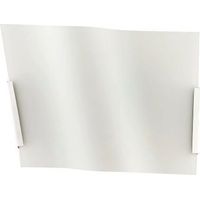 APPLIQUE DA PARETE IN VETRO SATINATO BIANCO 1XE27 ONDA FAN EUROPE