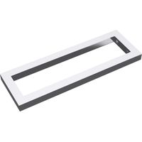 doporro Waschtischhalterung Waschtischkonsole Wandkonsole 45x3x15 cm rostfreie Edelstahl silber Wandhalter rechteckig Träger Regalträger Regalhalter (2 Stück)WH01