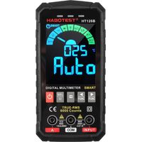 HABOTEST HT126B Smart Digital Multimeter 6000 Counts True RMS Auto-ranging VA Color Screen Electrica
