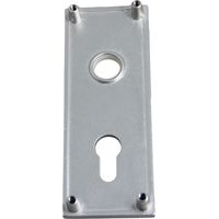Plaque de propreté aluminium argent pour porte de garage – Longueur 160 mm – Largeur 60 mm – Installation facile et ajustement précis – WSS