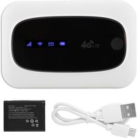 Routeur 4G Portable WiFi Modem Hotspot Mobile pour Voyage Europe Asie (Blanc)