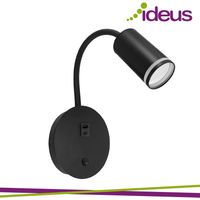 ZULA WALL GU10 BLACK CON USB A+C 2A