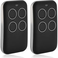 Télécommande universelle 433MHz – Lot de 2 – 4 canaux – Émetteur manuel pour portail et garage – Clonage de signaux