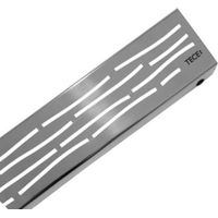 TECEdrainline Designrost ''organic'' 900 mm Edelstahl gebürstet, gerade 600961