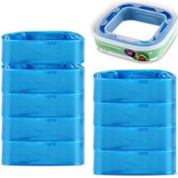 10 Pièces Recharge Poubelle a Couche 4,5M, Recharges pour Litière pour Chat, Sac Poubelle Couche Grande Capacité pour Poubelle, Poubelle à Couches, Bac à Litière pour Chat