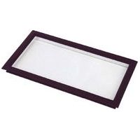4M – Hublot rectangulaire double parois clair SAN – Dimensions ext. 680 x 373 mm – Pour panneaux épaisseur 40 à 45 mm – Découpe 650 x 343 mm