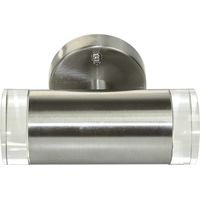 Applique murale extérieur LED Silvercloud Couverture en D Light W32, acier inoxydable