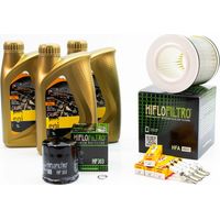 Kit Révision Filtres Bougies pour YAMAHA XJ 600 S Diversion de 1994 à 1997 - ENI I-RIDE MOTO 10w40 3L