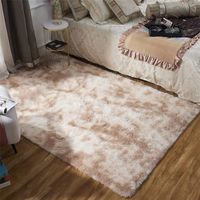 Alfombras para sala de estar, alfombra grande de pelo largo, moderna, para pasillo, suave y esponjosa, para dormitorio infantil (caqui, 140 x 200 cm)