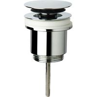 Piletta a vite clic-clac in ottone cromato per lavabo e bidet - mod. Zarpazo hotellerie 8532.3105