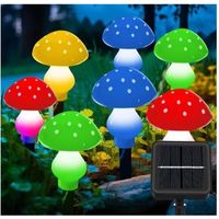 Solar Lamps - 8 Mushroom Design - IP65 Waterproof - 8 Lighting Modes - Outdoor Decoration
