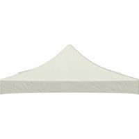 Toit de tente de réception 3 x 3 m Crème
