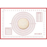 Tapis de pâtisserie en silicone antiadhésif extra épais 0,5mm – Surface mesurée pour fondant et pâte – 16'' x 24'' – Nettoyage facile