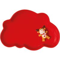 6 Miam-Rote Teller mit Hirsch 3D - Amefa Médard de Noblat