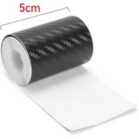 (Longueur 10 m,largeur 5 cm) Bande adhésive 3D en fibre de carbone pour voiture,à coller soi-même,pour protéger les seuils de porte et les rétroviseurs latéraux contre les rayures