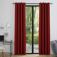 Lot de 2 Rideaux occultants 140 x 260 cm "Night" Cerise - Rouge - 2 Panneaux occultant 140 x 260 cm