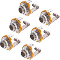 6 stuks jack gitaaringangsbus 6,35 mm gitaaraansluiting stereo mono jack voor instrument bas gitaar tweekanaals stereo