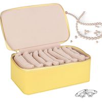 Organisateur de bijoux Étui voyage pour 20 bagues et colliers , élégant portable Coffret cadeau luxe