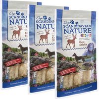 Scandinavian Nature Dogs mit Hirsch, 3x 45g - Kausticks für Hunde
