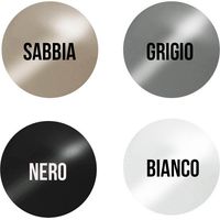 Lavabo d'appoggio da design in ceramica Grigio Cemento