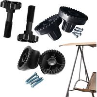Swing Canopy Frame Replacement, Outdoor Porch Canopy Frame, Durable Rustproof Repair Structure for Garden Furniture, Patio Maintenance, Backyard Restoration, Shade Support System