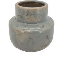 Vimin Box Vaso Bombato con Collo D 16,5 Cm Grigio