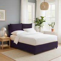 Cama Individual Todmorden, Desenfundable, Hecho en Italia, Violeta