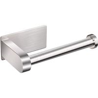 Toilettenpapierhalter, Wandmontage, Toilettenpapierhalter ohne Bohren, Toilettenpapierhalter aus Edelstahl 304 mit Ablage für Badezimmer, Silber – RWBathroom Shelf