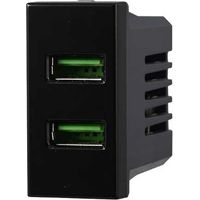 SERIE BTICINO FRUTTI AXOLUTE NERA COMPATIBILE PRESA SCHUKO INTERRUTTORI USB TV PRESA USB DOPPIA