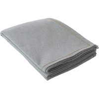 Nappe unie avec feston en jute Gris 140x300 cm