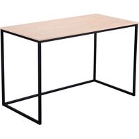 Mesa de escritorio Mia Roble salvaje - Negro 120x60