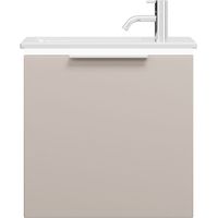 burgbad Eqio Slim lavabo en céramique avec meuble sous-lavabo et