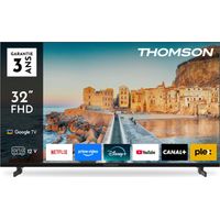 Thomson – Téléviseur LED 32 pouces Full HD – Smart TV avec 3 ports HDMI – Classe énergétique A – Taux de rafraîchissement 60Hz